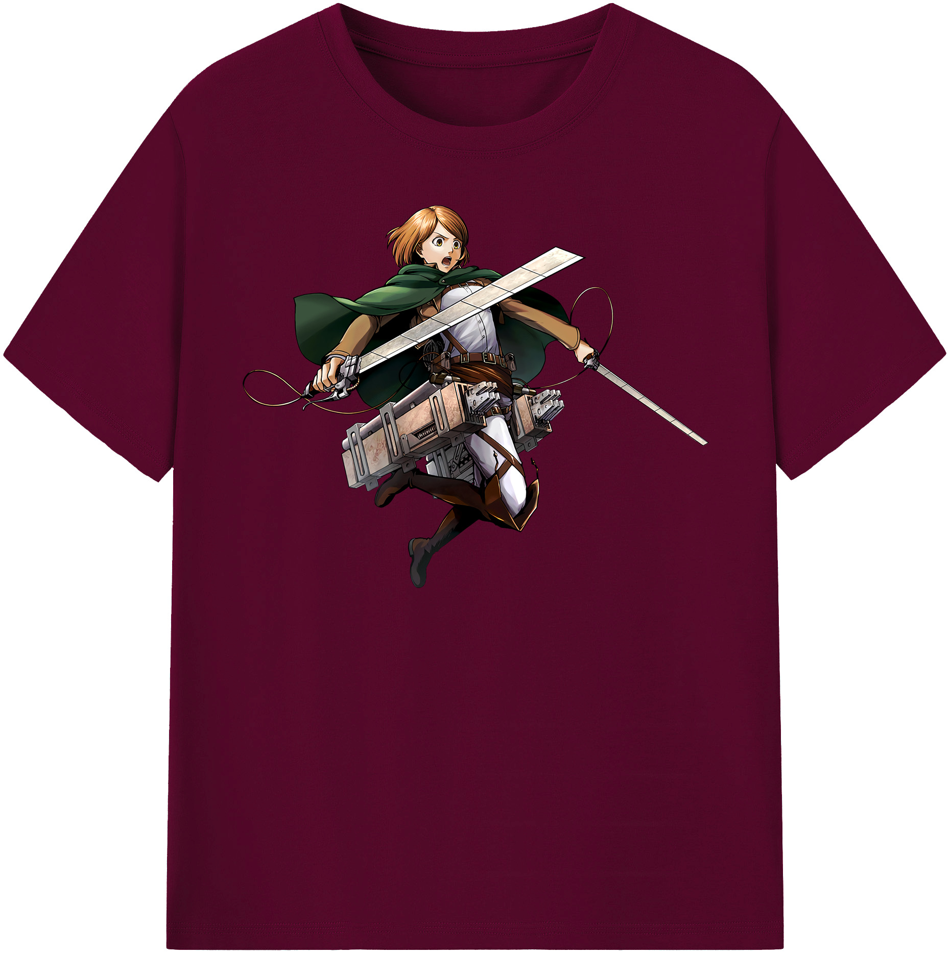（画像用） 進撃の巨人 ペトラ·ラル Attack on Titan Petra Rall レディースカジュアルプリントTシャツ（綿100％）